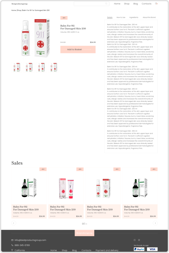 Best Products Group — Карточка товара