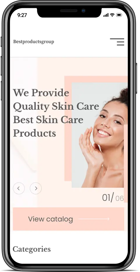 Best Products Group — мобильная версия 1