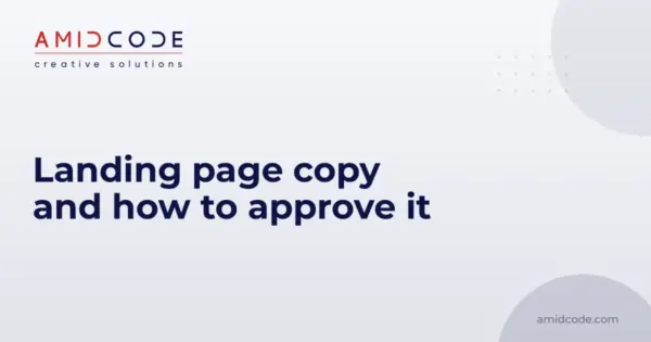 Landing page copy and how to approve it