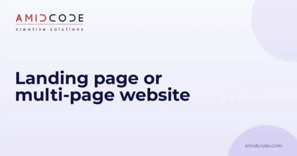 Landing page or multi-page website