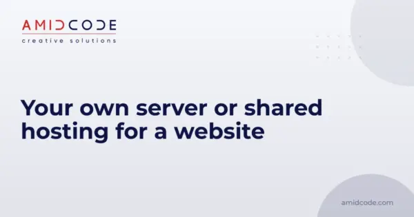 Your own server or shared hosting for a website