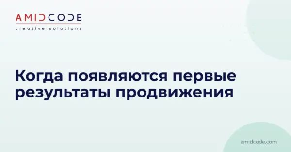 Когда появляются первые результаты продвижения
