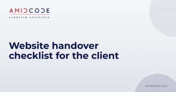 Website handover checklist for the client